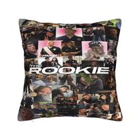 Miegamojo dekoras The Rookie TV laida Pagalvių užvalkalai Prekės Pagalvių užvalkalai Užtrauktukas Įvairių dydžių 12x12in 30X30cm black