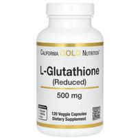 California Gold Nutrition, L-glutationas (Sumažintas), 500 mg, 120 daržovių kapsulių