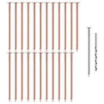 25Pcs Purely Copper Nails to Killing Trees Stump Removal Spikes Hardware Nails Tree Stump Killers Nails Easy to Use 1