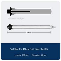 Tinka Haier Commander elektriniam vandens šildytuvui Magnio strypas 40/50/60/80L Priedai Lieto tipo išleidimo anga Anodo strypas [Suitable for 50L Water Heater] gray