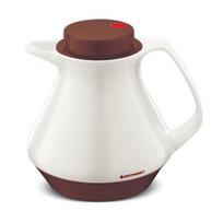 1L Insulated Carafe - ROTPUNKT 350 - Carafe For Coffee and Tea - BPA-Free - Red &; White balta
