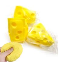 Minkšto tofu lipnūs mochi žaislai, dekompresiniai, tampomi, streso kamuoliukai vaikams ir suaugusiems, anti-streso fidget žaislai brinquedos yellow