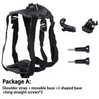 Action Camera Dog VlogHarness Adjustable Pet Chest Mount Secure Stable Vest Strap For Dog Filming Outdoor Training Pet Supplies black