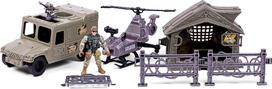 Toymax Special Forces - Military Set with Jeep, Helicopter and Accessories (520371)