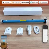 Matter Over Thread Smart Roller Shade Blinds Motor Built in Battery for 37mm 38mm Tube Homekit Google Home Smartthings  App Matter Over Thread