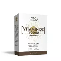 VITAMIN D3 Liposominis Vitaminas D3 4000TV, 30 kapsulių