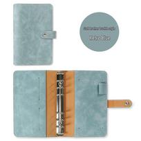 A6 Macaron PU Binder Detachable Multifunctional Notebook with ID Card Holder A6 Macaron Binder gray
