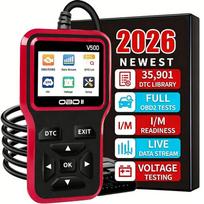 V500 Car OBD2 Diagnostic Tool Engine Fault Code Reader Accurate Voltage Load Tester for Garage Repair Shops A