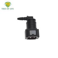 ID3 7.89 90° Kuro žarnos greitoji jungtis Nailoninė žarna automobiliams ID3 7.89 90 Degree Quick Connector Nylon Oil Tube