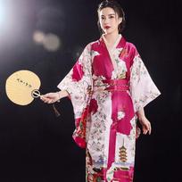 Cosplay kostiumas Sakura mergina Kimono suknelė japoniško stiliaus Yukata chalatas spektaklis Style 6 white