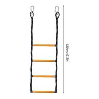 4-step Boat Rope Ladder Folding Assist Marine Rope Boarding Ladder Swim Ladder For Inflatable Boat Kayak Motorboat Canoeing juoda