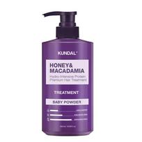 KUNDAL Honey & Macadamia Hair Treatment 500ml (Baby Powder / Ylang Ylang / White Musk) Baby Powder white
