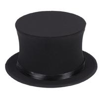 Cosplay Fedora Kepurė Plokščia Viršutinė Skrybėlė Suaugusiems Unisex Mago Skrybėlė Karnavalo Kamuolių Kepurė juoda
