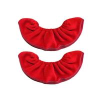 Winter Soft Protective Ice Skate Blade Cover - Anti-cut Figure Skating Shoe Cover Medium raudona