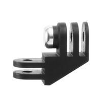 Universal Action Camera Mount Adapter Featuring 0 Degree Straight and 90°/180° Elbow Option for Secure Locking gray