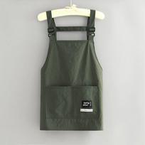 Professional Barber Apron Breathable Waterproof Cooking Aprons Large Pocket 2 Sizes Working Clothes for Hairdressing gray