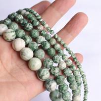 DIY Handmade Snake Dragon Jade Green & Australian Zebra Round Beads 4-12mm