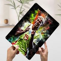 Lamine Yamal Portrait Tin Plaque Poster Customized Wall Art Retro Vintage Metal Signs for Room Office Decor Decoration Gaming 20x30cm（7.8x11.8inch） gray