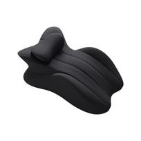 Washable Sleeping Pillow With Body Memory Foam Reduces Shoulder Strain During Daytimes Rest Sleeping pillow plus black