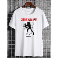 SKUNK ANANSIE 25 LIVE NEW YELLOW T SHIRT Soft Top for Casual Attire Breathable Stretched Casual Slightly Unisex Designer Clothes Versatile 3XL balta