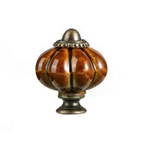 Simple Single Hole Ceramic Pumpkin Handle Round Vintage Door Pull Handles European Style Cabinet Knob Wardrobe