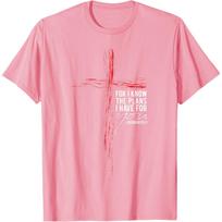 Christian Cross Jeremiah 2911 Bible Verse Graphic Tee Men Casual Breathable Cotton Tshirt S