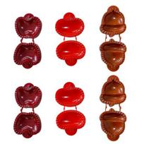 Mini Pie Maker Mold Multipurpose Pastry Mold Cheese Snack Maker with Lids Christmas Thanksgiving Dessert A brown