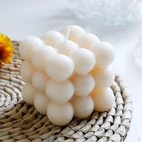 Candle Creative Geometric Spherical , Dessert Candle,Relaxing Birthday Gift for women balta