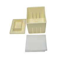 Cooking Tool Set Tofu Press Mould with Cheese Cloth Juicer Tool Homemade Tofu Mold DIY Accessories Easy To Operate oranžinė