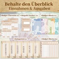 German A6 Binder: Crocodile Pattern Macaron PU Leather Notebook & Cash Budget Planner white