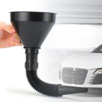 Automobilio variklio pildymo piltuvėliai su filtru, prailginimo vamzdžiu, universalūs motociklų, sunkvežimių, alyvos, benzino, dyzelino, benzino piltuvėliai black