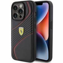 Etui do iPhone 15 Pro Ferrari Hardcase Metal Logo Czarny