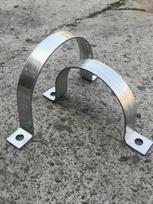 Sea Dragon U-Shaped Galvanized Pipe Clamp for PVC Water Pipes 50mm diameter, 30*2.5 thickness