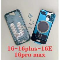 Originalus Dalis iPhone 16 Pro Max 16E Baterijos Galinis Dangtelis Galinis Vidurinis Rėmas SIM Kortelės Lizdo Dėklas iPhone 16 Plus 16 Pro 16 pro max juoda
