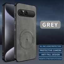 For Sony Xperia 10 VIII VII Case Simple Stylish Magnetic Suction Luxury Leather Skin-friendly Anti-drop Cover For Xperia 10VIII Xperia 10 VII pilka