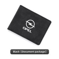 Car Driving Documents Case Credit Card Holder For Opel Corsa D Astra Insignia Mokka Adam Combo OPC Vauxhall Vectra H G J Kr8 juoda