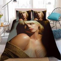 E-EilishS Singer B-BillieS Duvet Cover Set Soft Wash Bed 3 Piece Summer Comfortable Student Dormitory Home Baby Bedding seller 135cmx200cm black