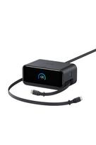 Anker Nano Charging Station Retractable Black (7-in-1, 100W, USB-C Cable) juoda