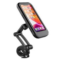 Magnetinis Vandeniui Atsparus Motociklo Telefono Laikiklis Apsaugotas nuo Lietaus 1pc juoda