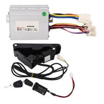 Brush Speed Motor Controller 36V 500w Electric Bike Conversion Controller Kit for Electric Bike Motorcycle Tricycle white
