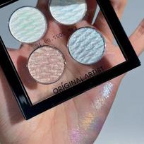 Yaoye Dragon Color-Changing Four-Color Shimmer Pearl Eyeshadow & Contour Palette brown