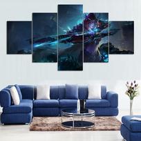 No Framed Canvas 5 Pcs World of Warcraft Game Beauty Archer Wall Art Posters Picture Paintings Home Decor Living Room Decoration 20x35 20x45 20x55cm black