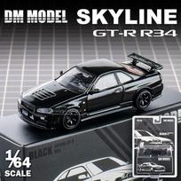 Sandėlyje DCTDmmodel 1:64 Nissan Skyline Gt-R R34 - Lieto lydinio modelis Jdm ikona Kolekcionuojamas automobilis Darbalaukio puošmenos modelis dovanos