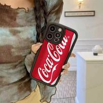 C-COCA Logo C-COLA Silicone Soft Phone Case For IPhone 17 16 14 13 12 11 15 Pro Max Plus Air Cover iPhone 17 Pro red