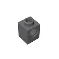 50PCS 6541 Brick 1 x 1 with Hole Bricks Collections Bulk Modular GBC Toys For Technical MOC DIY Building Block Compatible 50pcs tamsiai pilka spalva