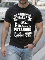 Funny Tshirt Funny French Petanque Boule Graphic Tshirt -... S white
