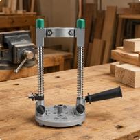 Vertical Drill Stand Spring Loaded 90 Degree Guide Self Locking Chuck Jig Attachment for Reinforced Puncher
