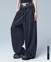 AVANDRESS 88 Side Flash Relax Sagging Pants_3Col Washing Black/Xl black
