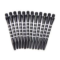 12Pcs Aluminum Alloy Darts Shafts; 53Mm Shafts Black Blue Red Colors 2Ba Thread N/A juoda