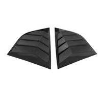 For Skoda Octavia MK3 2013-2019 Car Rear Window Louver Shutter Cover Side Vent Blinds Trim Sticker ABS Exterior Accessories black